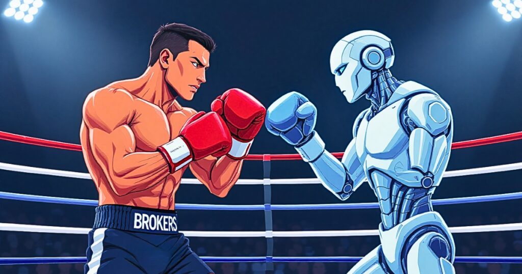 Artificial intelligence is rapidly automating key real estate tasks, challenging the traditional role of human brokers.